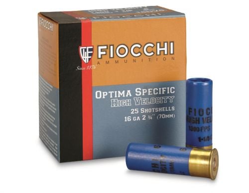 Fiocchi High Velocity 16 Gauge 2.75 1 1/8 oz 5 Shot 25 Bx/ 10 Cs