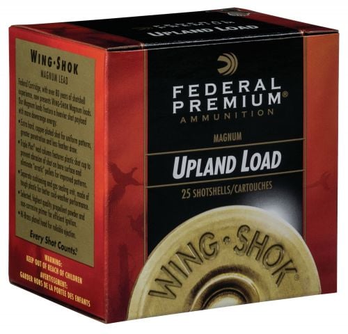 Federal Premium Upland Wing-Shok High Velocity 20 GA 2.75 1 oz 6 Round 25 Bx/ 10 Cs