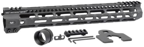 Midwest Industries Combat Lightweight AR-15 Black Hardcoat Anodized Aluminum/Polymer 14 Picatinny/M-LOK