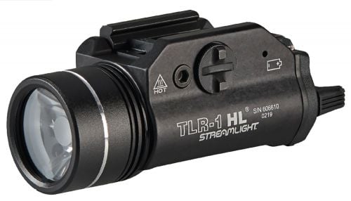 Streamlight TLR-1 HL Weapon Light with Dual Remote Kit White 1000 Lumens CR123A Lithium Battery Black Aluminum
