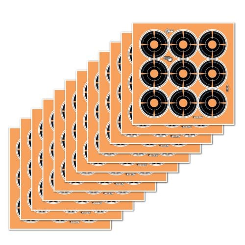 Allen EZ Aim Splash Self-Adhesive Paper 2 Bullseye Black/Orange 12 Per Pack