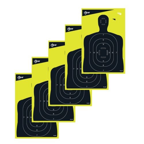 Allen EZ Aim Splash Non-Adhesive Paper 12 x 18 Silhouette Yellow/Black 5 Pack