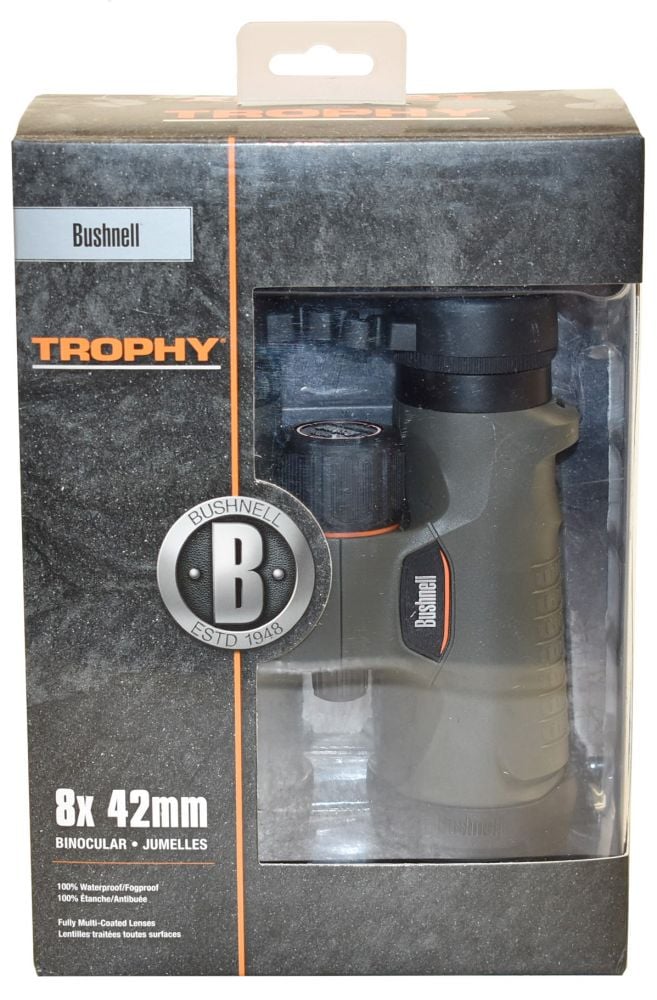 Bushnell Trophy 8x42mm BaK-4 Roof Prism Green Rubber Armor