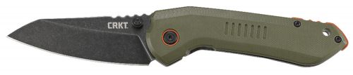 Columbia River Overland 3 Sheepsfoot Plain Stonewashed 8Cr13MoV SS G10 Green/Stainless Handle Folding