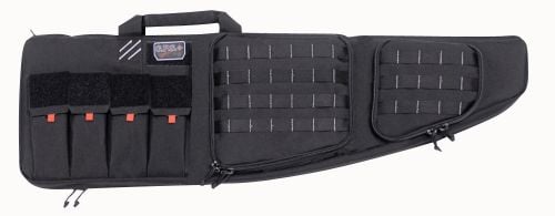 G*Outdoors GPS-T42ARB Tactical AR Case 42 Black 1000D Nylon with Mag & Storage Pockets, Lockable Zippers, External Handgun Pock