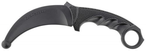 Cold Steel Trainer Karambit 4 Fixed Plain Rubber Blade Black Synthetic Rubber Handle