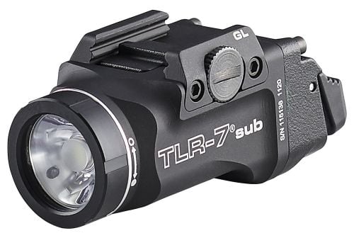 Streamlight TLR-7sub Weapon Light Black 500 Lumens Fits Glock 43XMOS/48MOS