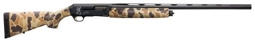 Browning Silver Field 12 Gauge 26 4+1 3.5 Black/Charcoal Bi-Tone Vintage Tan Camo Fixed Textured Grip Panels Stock R