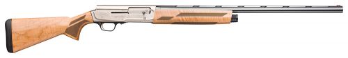 Browning A5 Ultimate 12 GA 28 4+1 3 Polished Black Gloss AAA Maple Fixed Shim Adjustable Stock Right Hand (Full