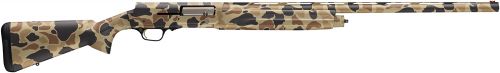 Browning A5 12 Gauge 26 4+1 3.5 Vintage Tan Camo Fixed Shim Adjustable Stock Right Hand (Full Size) w/Invector-DS F