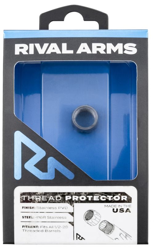 Rival Arms Thread Protector 9mm Luger Stainless PVD 416R Stainless Steel 1/2-28 tpi