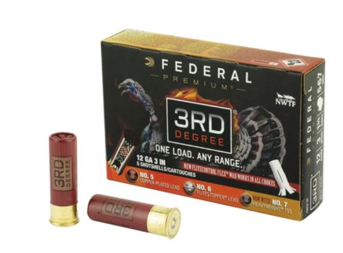 Federal 3rd Degree  12 Gauge Ammo  3 #5/6/7  1-3/4 Ounce 1250fps 5rd box