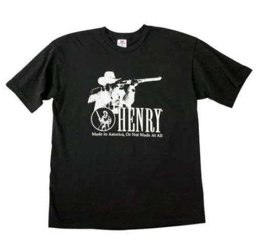Henry Cowboy T-Shirt Black Short Sleeve Medium