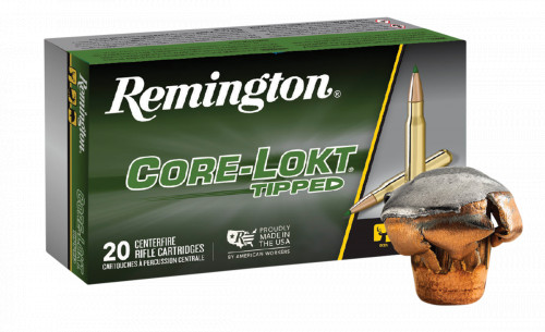 Remington Ammunition 29015 Core-Lokt Tipped 243 Win 95 gr Core-Lokt Tipped (CLT) 20 Per Box/10 Cs