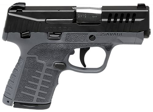 Savage Arms Stance with TruGlo Night Sights Gray/Black 8 Rounds Manual Safety 9mm Pistol