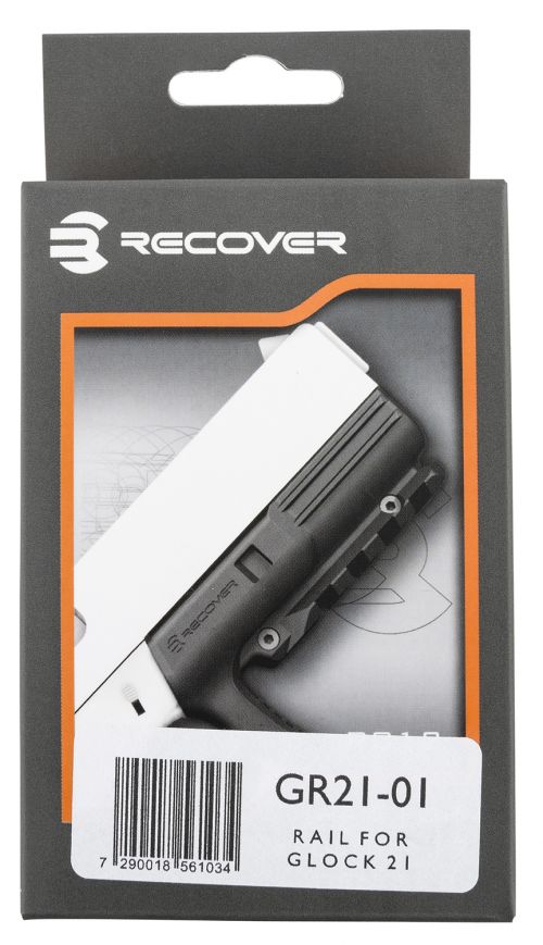 Recover Tactical Rail Adapter Black Polymer Picatinny for Glock 21 Gen 1,2