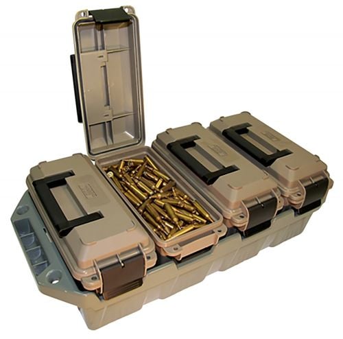 MTM Case-Gard Ammo Crate 30 Cal Rifle Dark Earth Cans/Army Green Crate Polypropylene 5 x 11.3 x 7.2 15 lbs