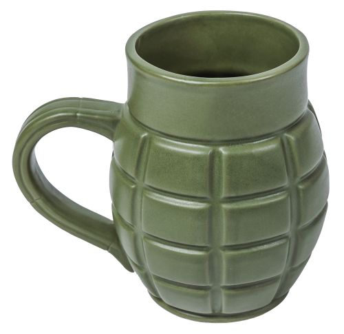Caliber Gourmet Caliber Gourmet Grenade Mug Green Ceramic Grenade