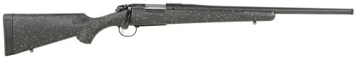 Bergara Rifles B-14 Ridge 7mm-08 Rem 4+1 Cap 24 Black Cerakote Rec/Barrel Gray Speck Black Molded Fixed Synthetic Stoc
