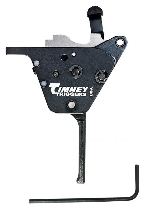 Timney Triggers Replacement Trigger Black Oxide Straight Adjustable 10 oz-2 lbs