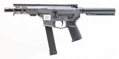 CMMG Inc. Banshee MKGS 9mm Luger 5 33+1 Sniper Gray Cerakote Aluminum Rec Black Nitride Chrome Moly Barrel Black Adj