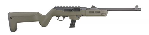 Ruger PC Carbine 9mm 16.1 17rd Overall Matte Black Oxide Metal Finish with OD Green Synthetic Stock Right Hand