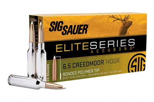 Sig Sauer Elite Hunting 6.5 Creedmoor 140 gr AccuBond 20 Bx/ 10 Cs