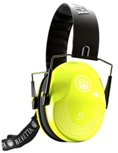 Beretta USA Safety Pro Muff 25 dB Florescent Yellow Ear Cups with Black Headband & White Accents