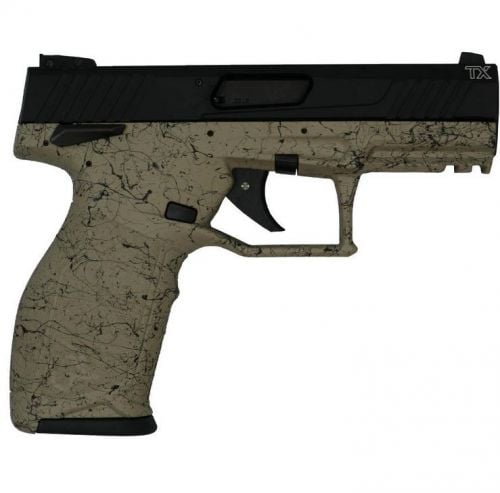 Taurus TX22 Handgun 22LR 10rd 4 Barrel Black Slide FDE Frame with Black Splatter