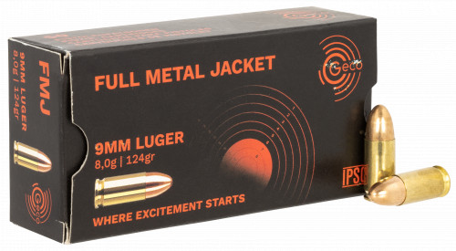 Foxtrot LLC 210040050 9mm 124 gr Full Metal Jacket (FMJ) 50 Per Box/20 Cs