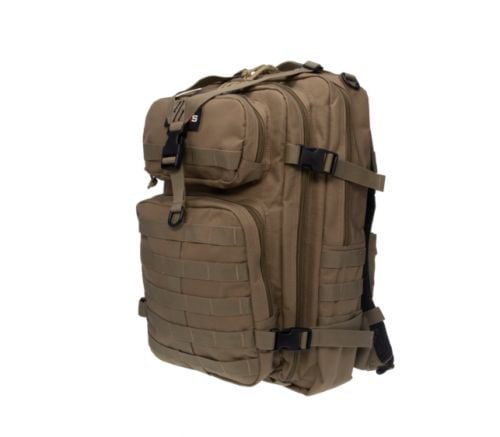 GPS Tactical Bugout Bag Tan 600D Polyester 2 Handguns