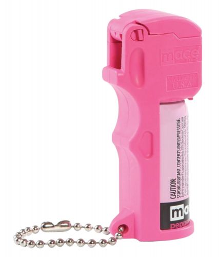 Mace Pocket Pepper Spray OC Pepper Range 10 ft Pink Includes Built in Keychain