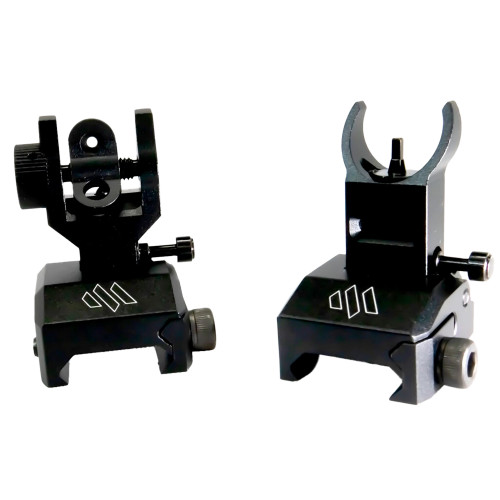 Meta Tactical Llc MTABUS Front And Rear Backup Sights Black for AR-15