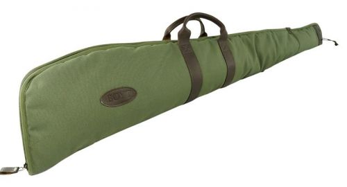 Boyt Harness GCRFUS48 Canvas Rifle Case 48 Green Waxed Canvas with Tanned Leather Accents, Quilted Flannel Lining
