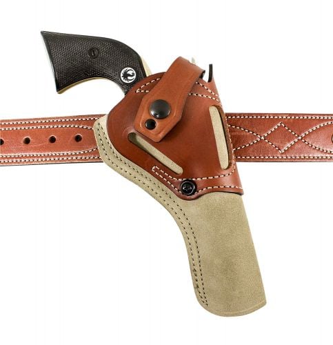 DeSantis Gunhide 189NJ5XZ0 Wild Hog OWB Natural Leather Belt Fits Ruger Wrangler 7 1/2 Ambidextrous