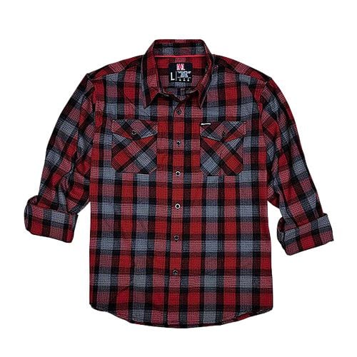 Hornady Gear Flannel Shirt - Red/Black/Gray - 2XL