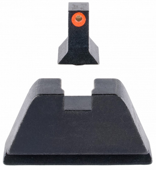 Trijicon GL201C601138 Suppressor/Optic Height Sights-For Glock Standard Frame Black Green Tritium Orange