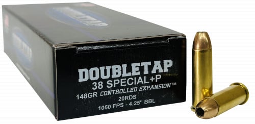 DoubleTap Ammunition .38 Special, 148 grain, Jacket Hollow Point, 20 Per Box