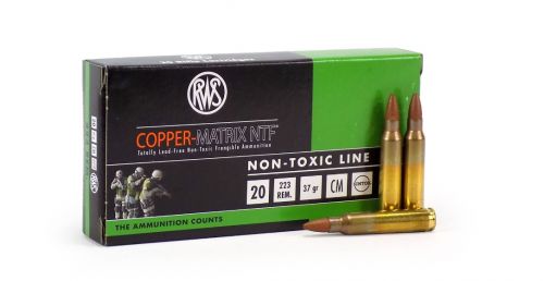 RWS Copper Matrix .223 REM/5.56 NATO  37 GR Non-Toxic 20 Bx/ Cs