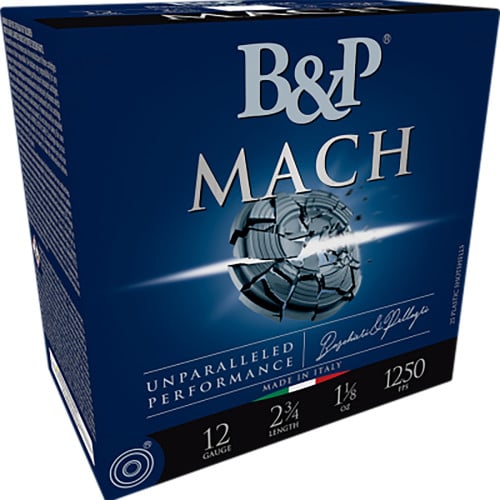 B&p Ammunition Mach 12 Gauge 2.75 7/8 oz 8 Shot 25 Per Box/ 10 Case