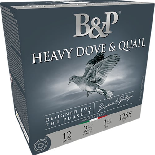 B&p Ammunition Heavy Dove & Quail 12 Gauge 2.75 1 oz 7 Shot 25 Per Box/ 10 Case
