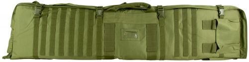NcStar CVSM2913G VISM Deluxe Rifle Case with MOLLE Webbing, ID Window, Padding & Green Finish Folds out to 66 L x 35 W Shootin