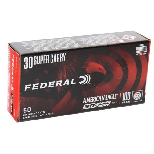 Federal American Eagle  30 Super Carry Ammo 100gr FMJ  50 Round Box