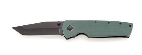 Kabar Clip Point Blade Knife w/Green G10 Handle