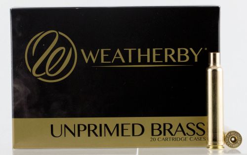 Weatherby Unprimed Cases 6.5-300 Wthby Mag Rifle Brass 20 Per Box