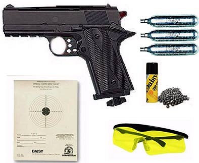 Daisy Shooting Kit w/CO2 Pistol/Shooting Glasses