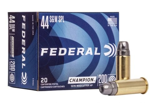 Federal Champion Semi-Wadcutter HP 20RD 200gr 44 Special