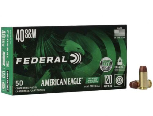 Federal American Eagle IRT Total Metal Jacket 40 S&W Ammo 50 Round Box