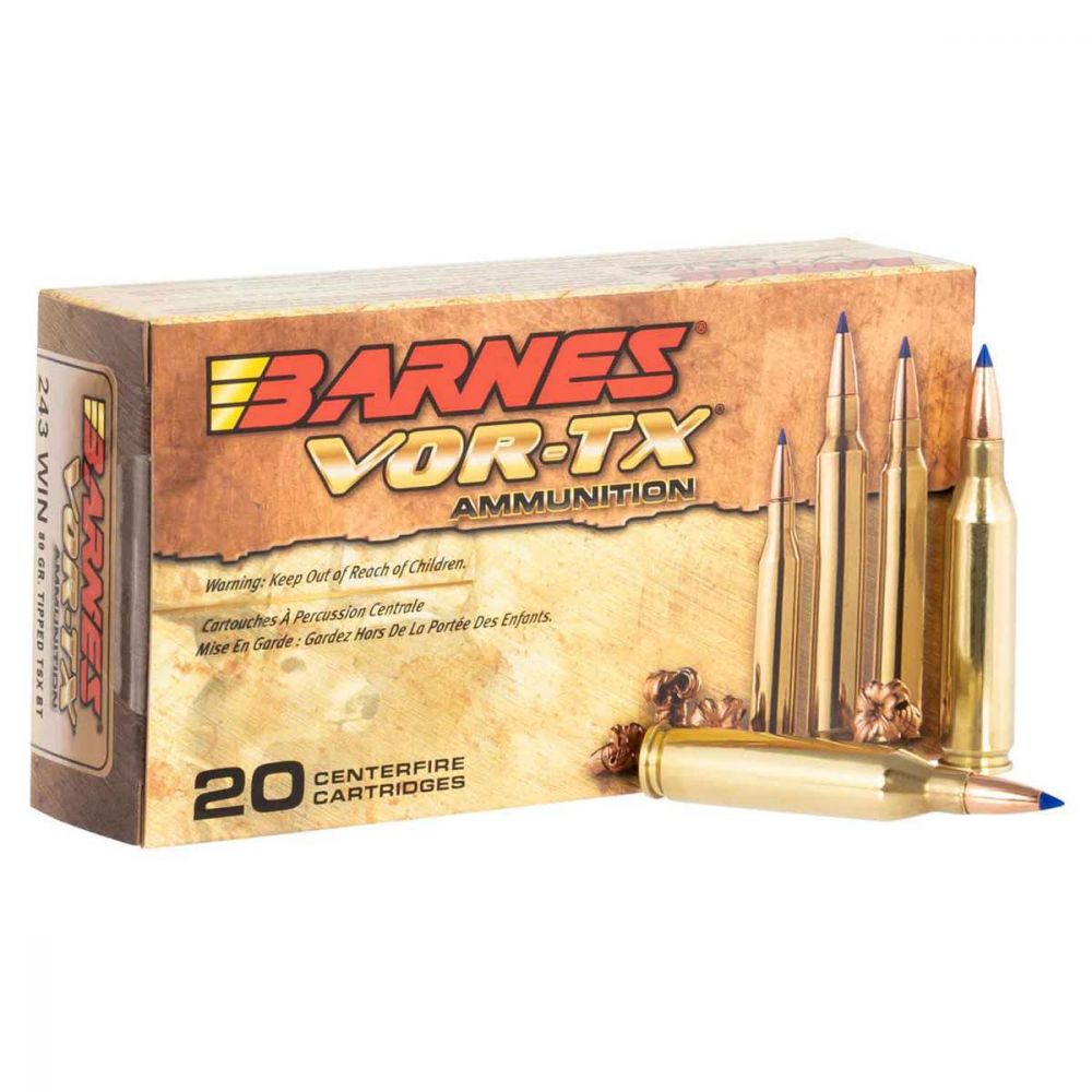 Barnes VOR-TX 243 Win 80gr Tipped TSX Boat Tail 20rd box