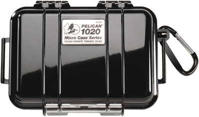Pelican Micro Case 5x3x1 Watertight Clear Poly w/Black